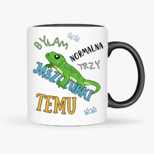 prezent dla terrarysty, kubek z jaszczurką, śmieszny kubek dla miłośnika gadów