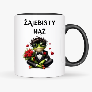 żajebisty mąż kubek, kubek dla męża z napisem, zabawny kubek dla faceta, jesteś żajebisty