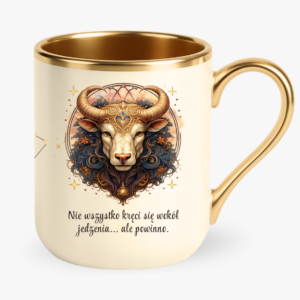 Kubek znak zodiaku Byk, astrologiczny kubek, prezent dla zodiakary, horoskop Byk.
